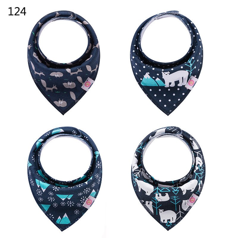 Di vendita caldo bandana del bambino di trasporto bavaglini cute triangolare tovagliolo della saliva del bambino panni del burp Set Regalo Per Le Ragazze Jewel Set del bambino bandana bava bavaglini: bandana bibs 124