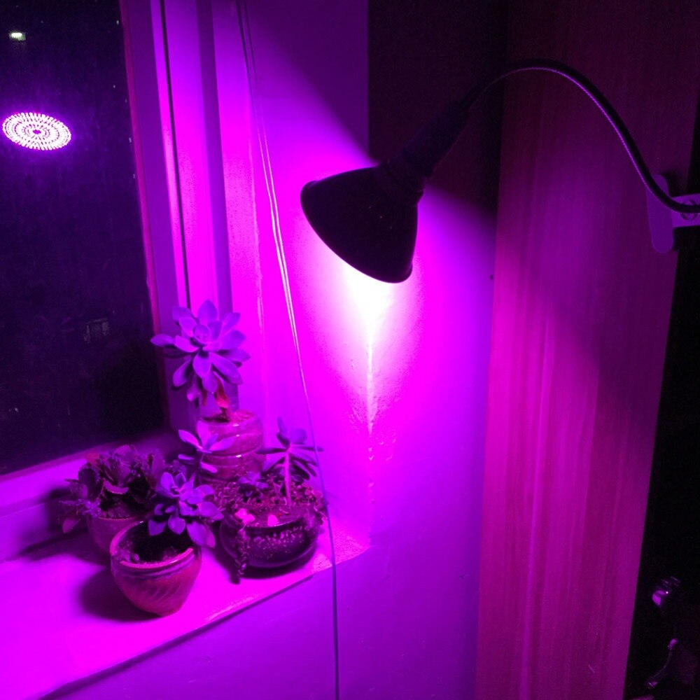 36 200 LED plante poussent lumière spectre complet rouge bleu lampe ampoule Clip pour salle intérieure tente fleur graines veg serre hydro