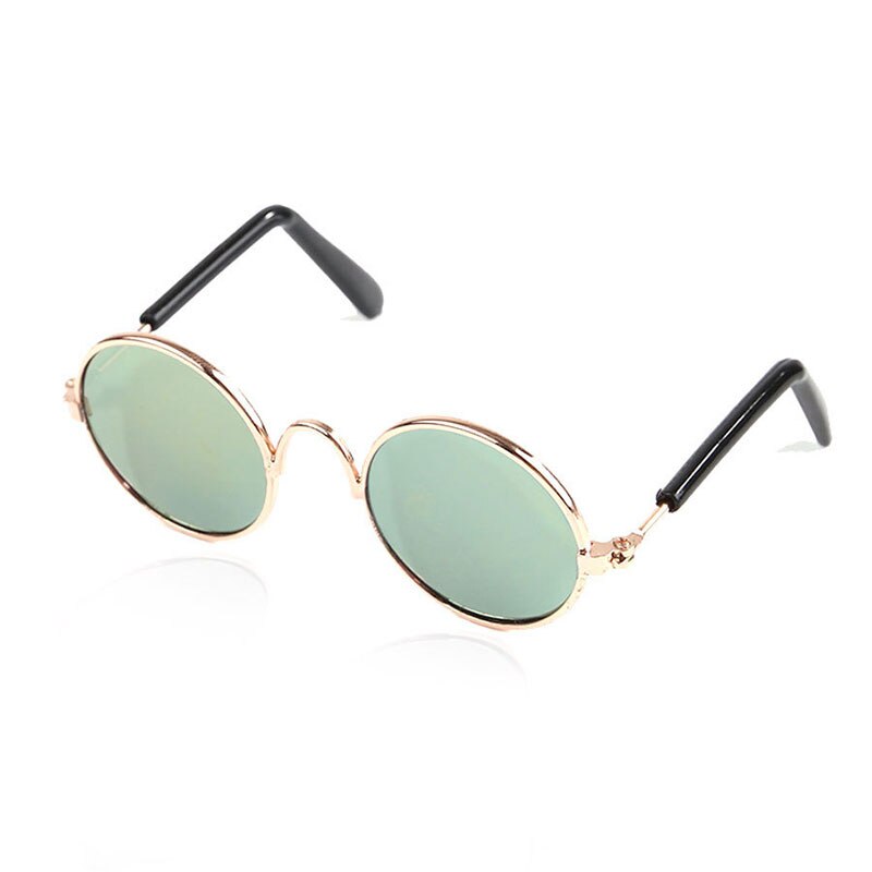 Neue 1 PC Pet Katze Sonnenbrille Mehrere Farben Runde Form Kleine Hunde Gläser Zubehör für Kätzchen Chihuahua Haustier Waren: lightgreen