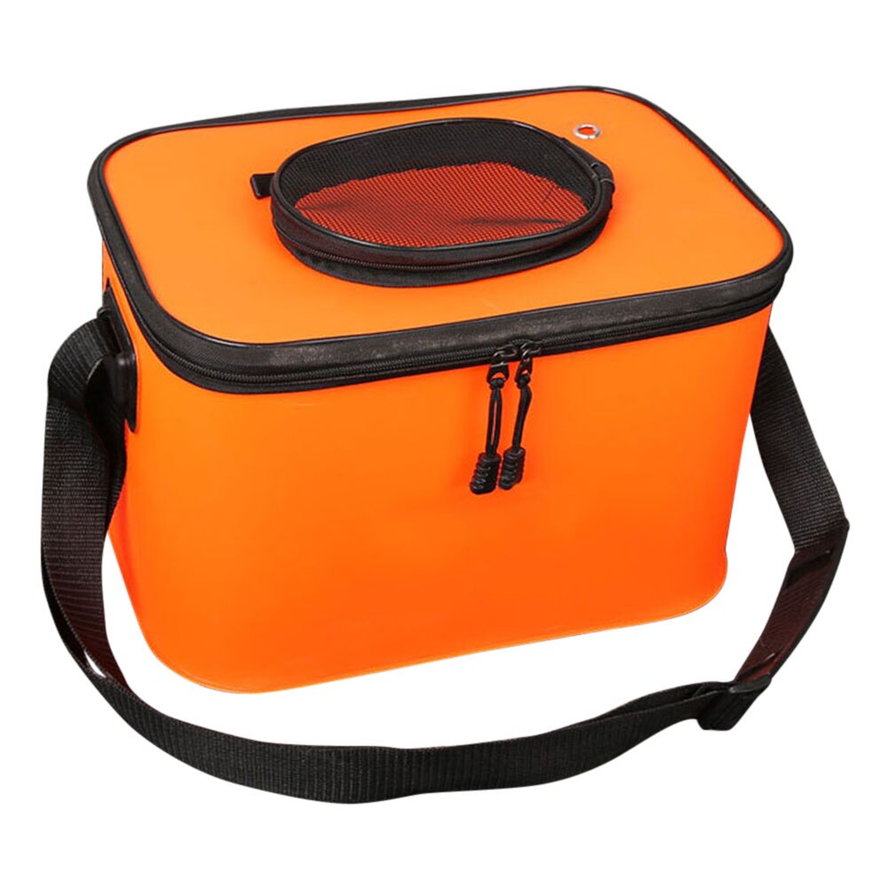 seau d'eau pliable baril voiture nettoyage lavage seau boîte de rangement pour Camping en plein air pêche XD88: orange size 1
