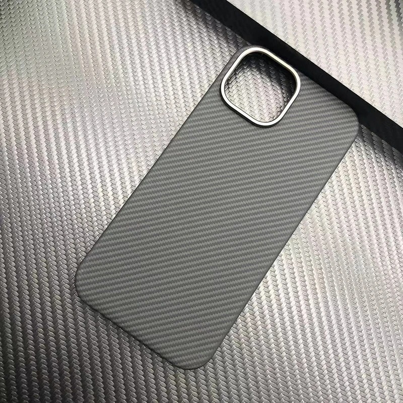 Custodia per telefono in fibra aramidica di lusso vera fibra di carbonio lussuosa colorata ultrasottile adatta per coperchio posteriori iPhone 15 16 14 pro Max: Per iPhone 15 / Blu