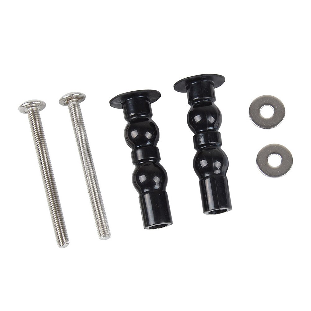 1/4Inch Top Vaststelling Roestvrij Stalen Wc-bril Scharnieren Kit Universele Installeren Hardware Noten Bottom Mount Schroeven multifunctionele