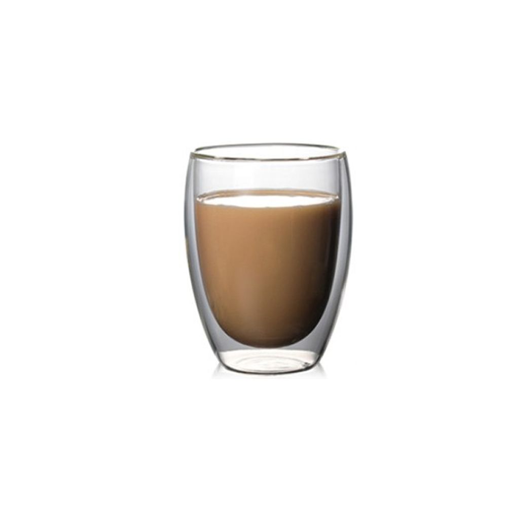 High Borosilicate Double Wall Glass Beer Espresso Coffee Cup Set Heat-resistant Handmade Tumbler Tea Whiskey Glass: 450ml