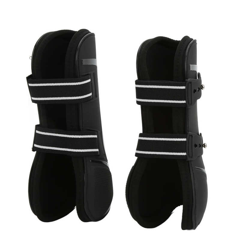 Stivali gamba di cavallo PU Shell elastico in Neoprene protezione gamba di cavallo sicura per vasi sanguigni tendine