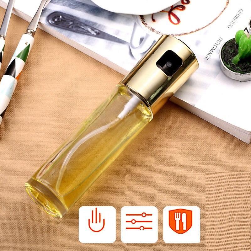 Keuken Bakken Olie Kok Olie Spray Lege Fles Azijn Fles Olie Dispenser Koken Tool Salade Bbq Koken Glas Olie Spuit