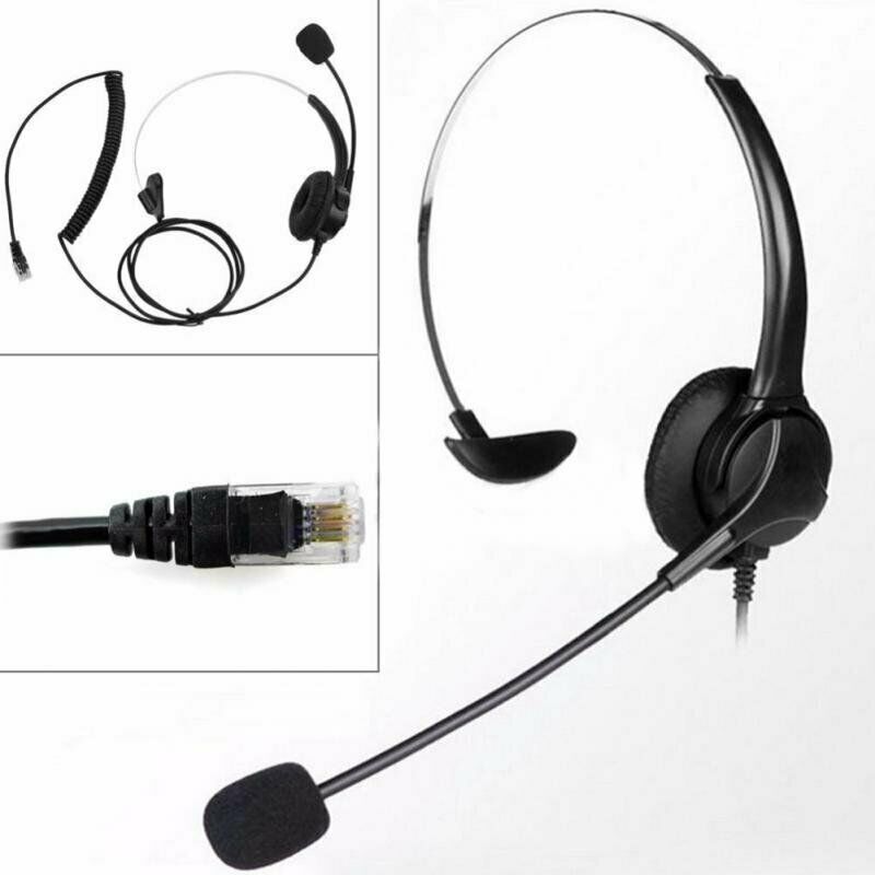 USB Noise Cancelling Microphone Headset Call Centre Office Telephone Corded Wired Office Headset Call Center Conference Skype
