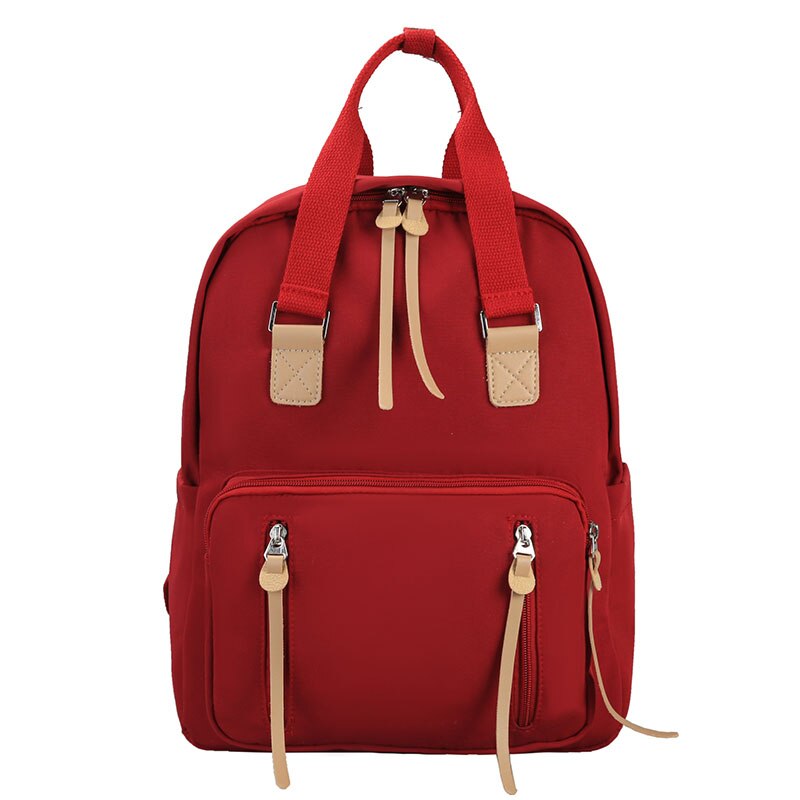 Mochila de lona para adolescentes, mochila escolar a la para mujeres, mochila informal para niñas, cuaderno para estudiantes, bolsas grandes de viaje, mochila XA596H: Red