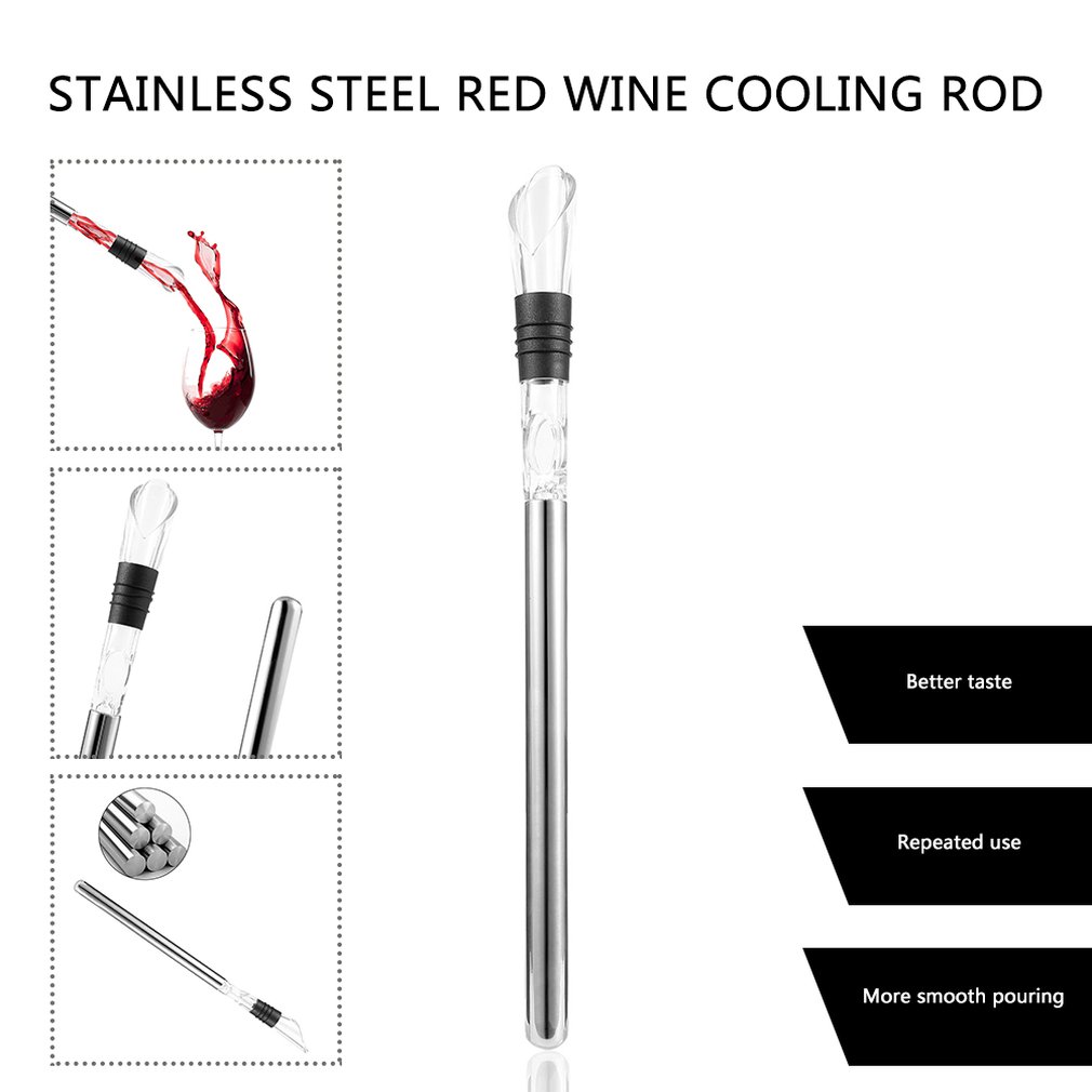 Ice Bucket Wine Chiller Stick Barware Wine Pourer Grandado