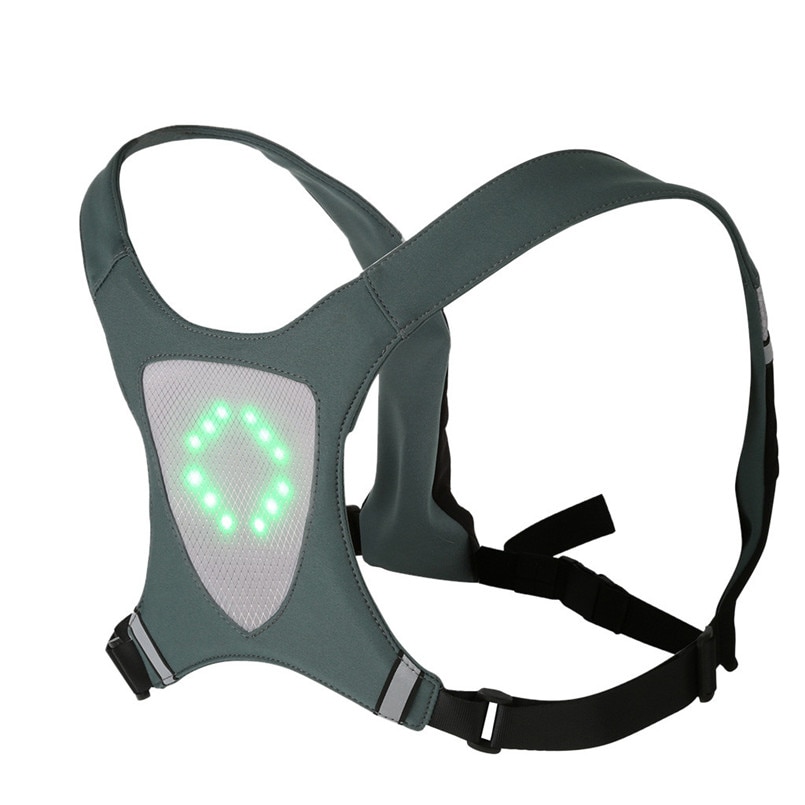 Draadloze Reflecterende Veiligheid Vest met LED Signalen Reflecterende Veiligheid Vest met LED Signalen Voor alle fietsers Oplaadbare