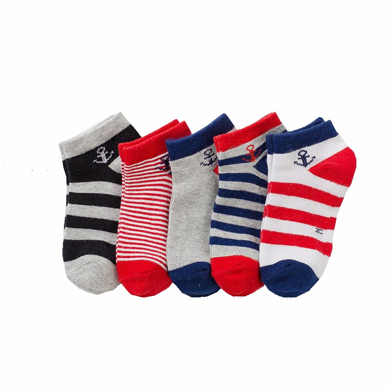 5 paia/lotto Bambini Calzini E Calzettoni Primavera e di Autunno Della Banda del Cotone di Alta Qualità di Marca studente Bambini Calzini E Calzettoni 4-12 Anni Del Bambino ragazzi Calzini E Calzettoni