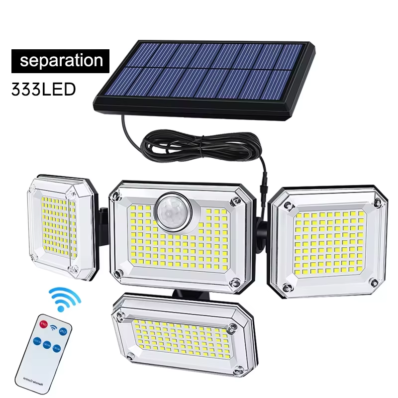 Solarne lampy zewnętrzne 122/333 LED Solar IP65 wodoodporne z 3 trybami regulacji oświetlenia lampy uliczne do garażu taras ogrodowy: green