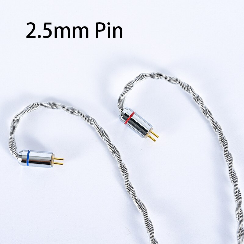 4 rdzenie grafenu ze stopu srebra galwanicznie drut MMCX 0.78mm 2 Pin wymiana słuchawki kabel Audio kabel do aktualizacji: 2.5mm 0.78 2 Pin