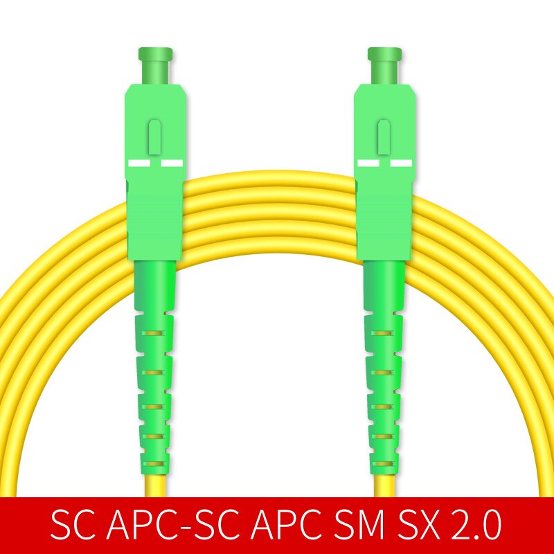 Optische faser patchkabel 1m 9/125 652D simplex SC/APC FC/APC LC/APC Zopf FTTH CATV Optic patchkabel: SC APC-SC APC 1M