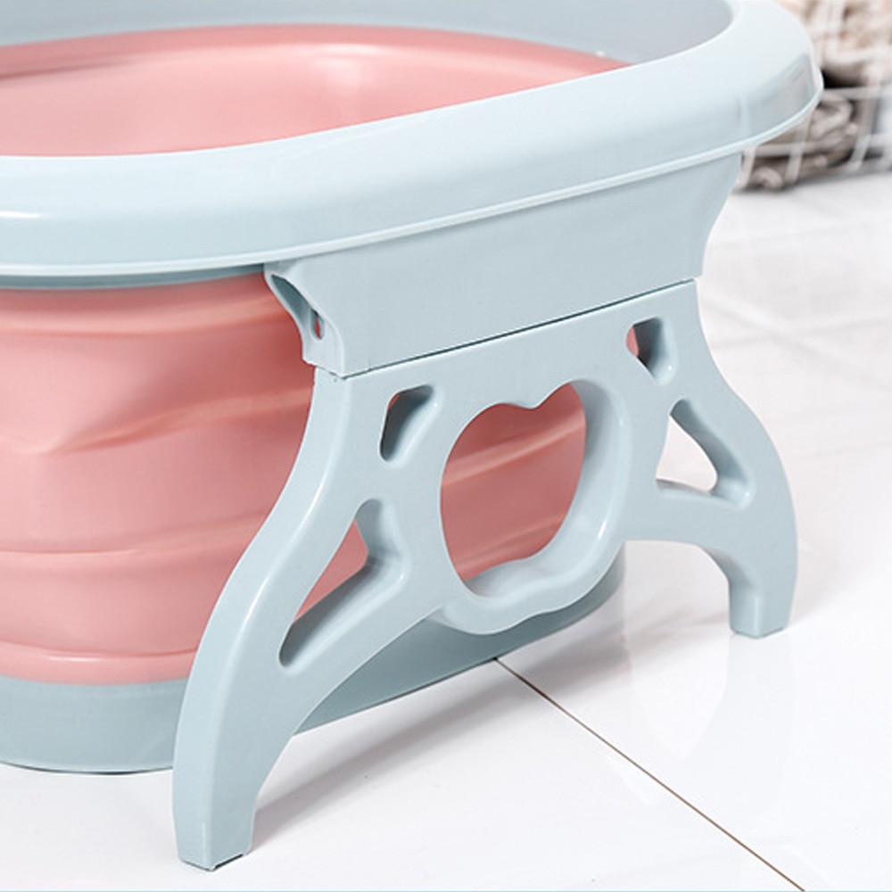 Portable Foot Basin Collapsible Foot Washing Basin Foot Spa Bucket Pedicure Bath Soaking Tub Travel Foldable Wash Basin D