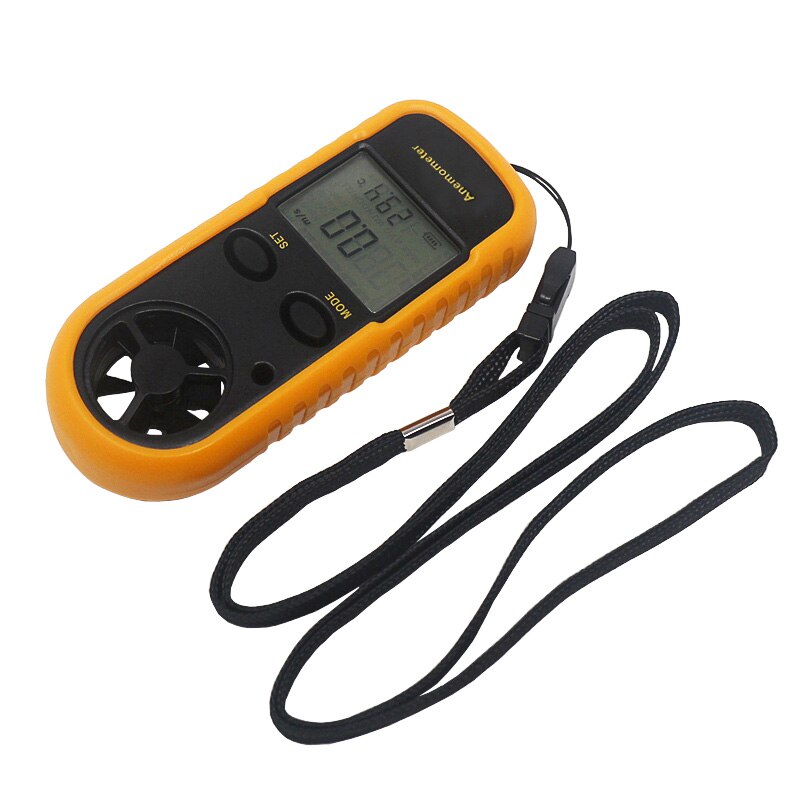 GM816 Digital Anemometer Wind Speed Meter Anemometro Air Guage Temperature 30m/s -10~45C LCD Backlight Display Handheld