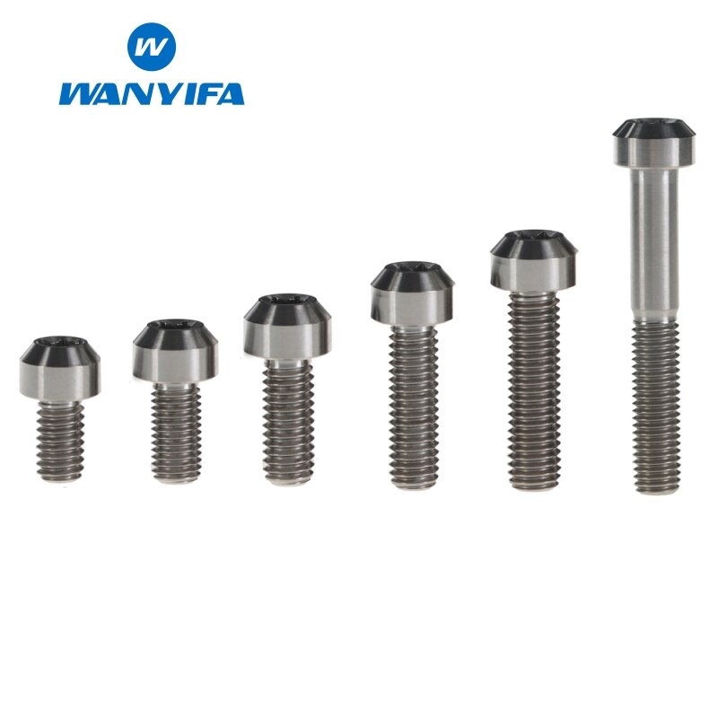 Wanyifa titanium ti -pultti  m6 x 10 15 20 25 30 35 40 50 60 65 80mm ti torx -kantaruuvi polkupyörän moottoripyörän muunnososiin