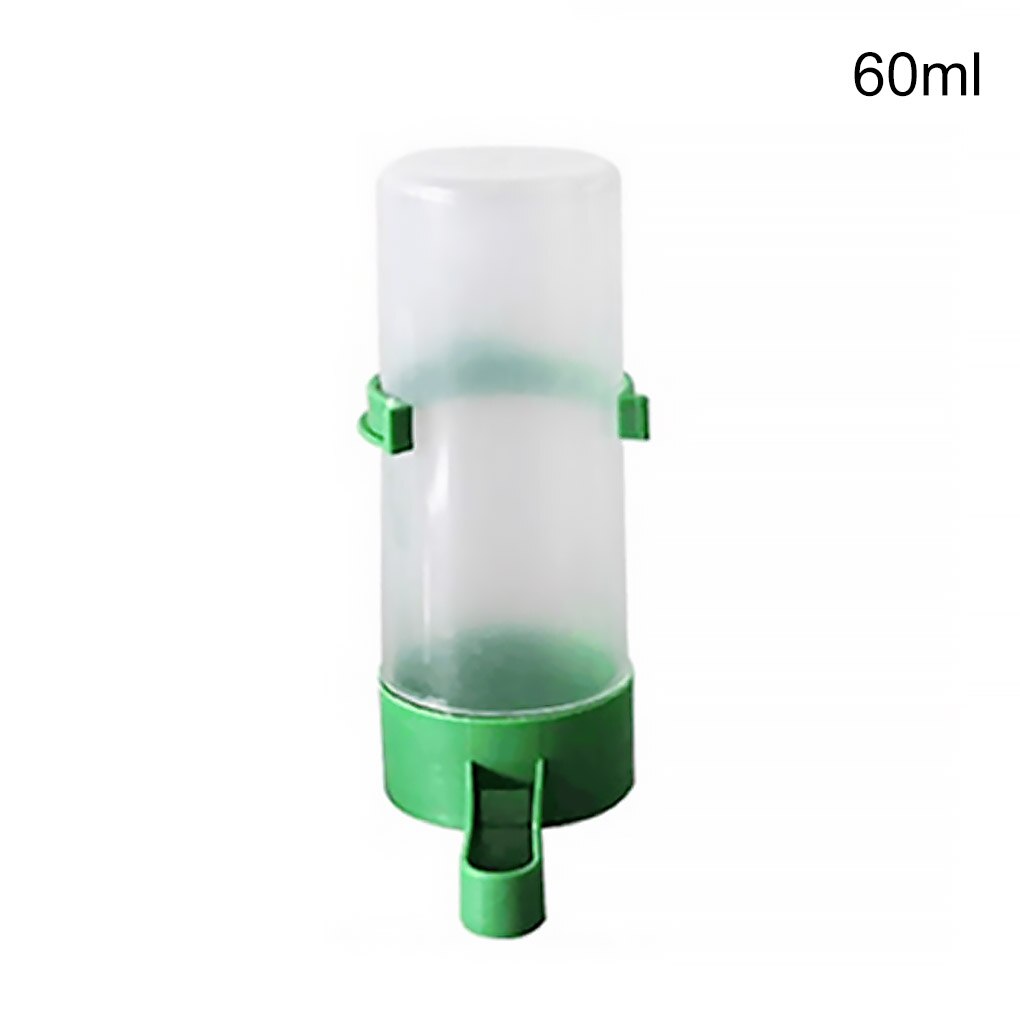 Pet Feeding Bottle Height-Adjustable Seed Feeder Plastic Food Container High-Capacity Feeding Tool: 60ml