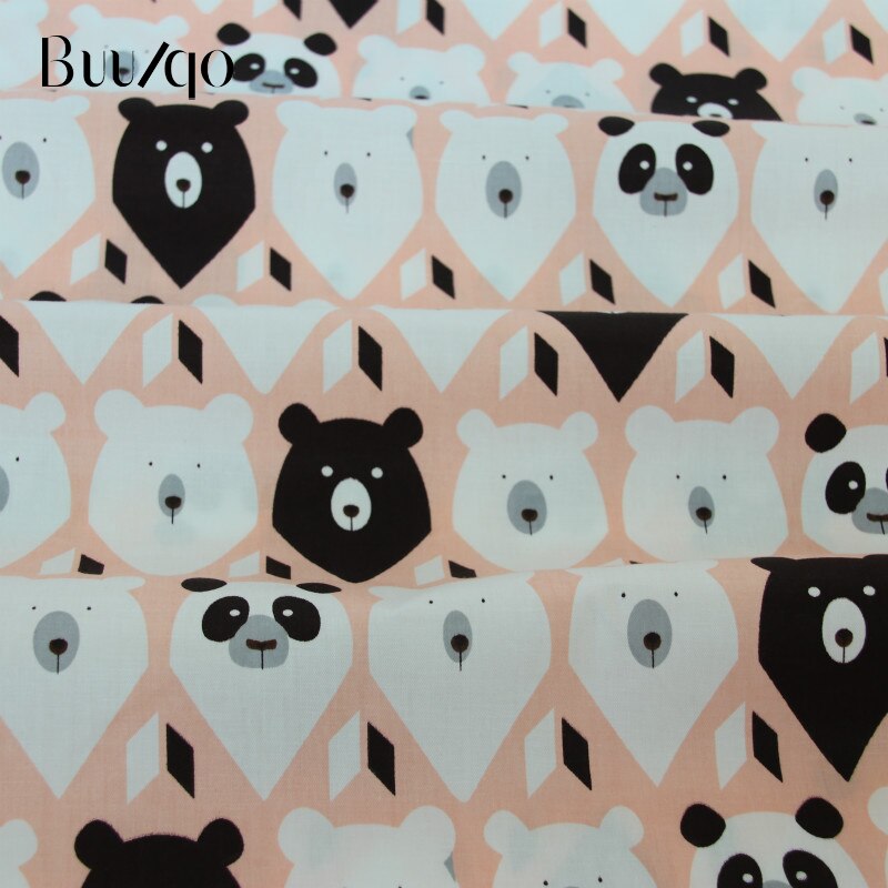 Tissu en sergé de coton imprimé dessin animé pour bébé, pour la literie, la couture, le patchwork, le quilting, la confection de robes en coton