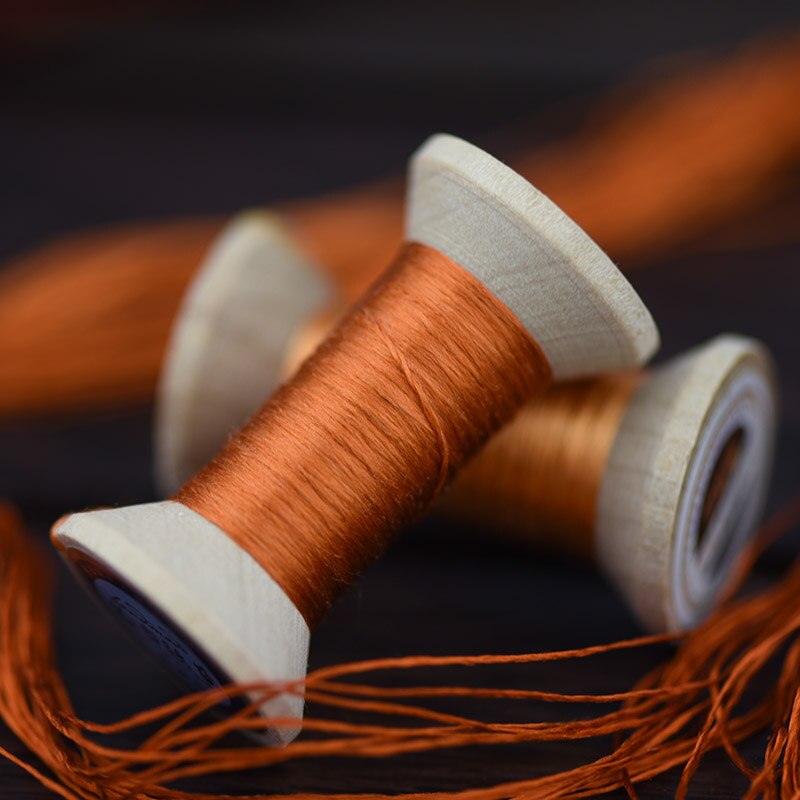 Reddish brown embroidery thread/practical mini spool/suzhou embroidery thread /DIY common thread