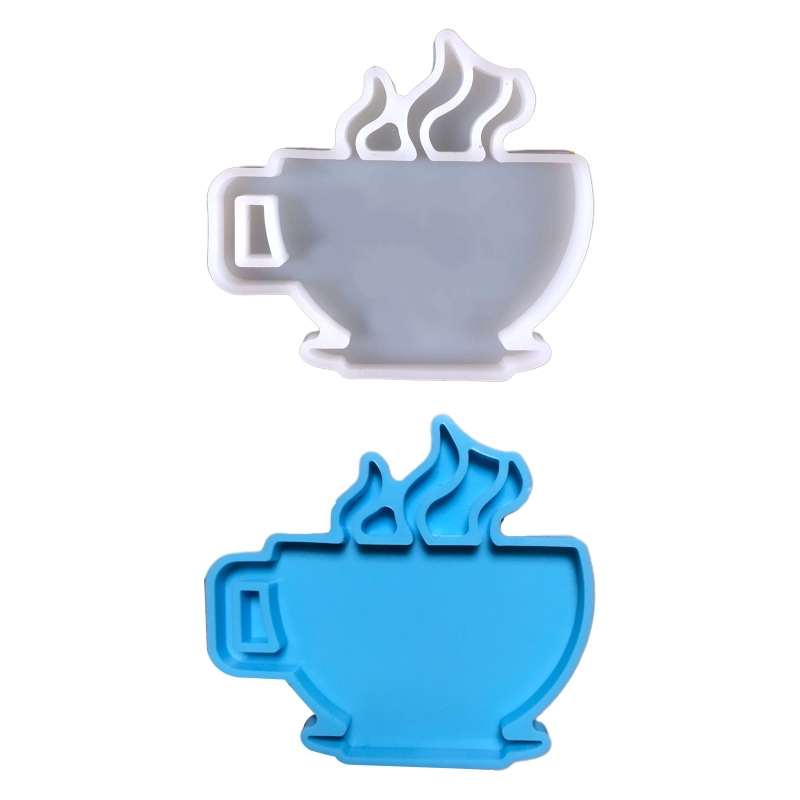 Koffie Cup Shaped Silicone Mold Sleutelhanger Epoxyhars Casting Mould Voor Diy Craft