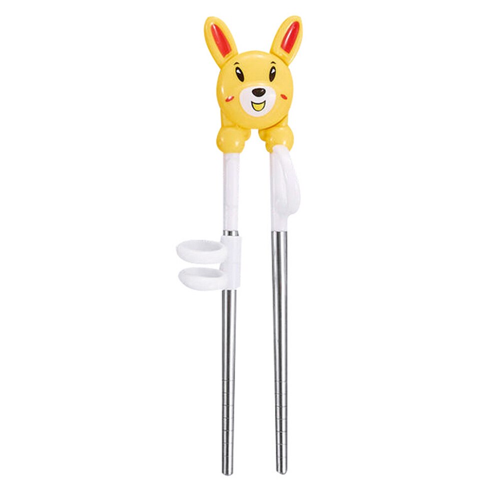 1pcs Cartoon Pattern Training Chopsticks for Kids Adults and Beginners Children Left/Right Hand Learning Chopsticks: YELLOW