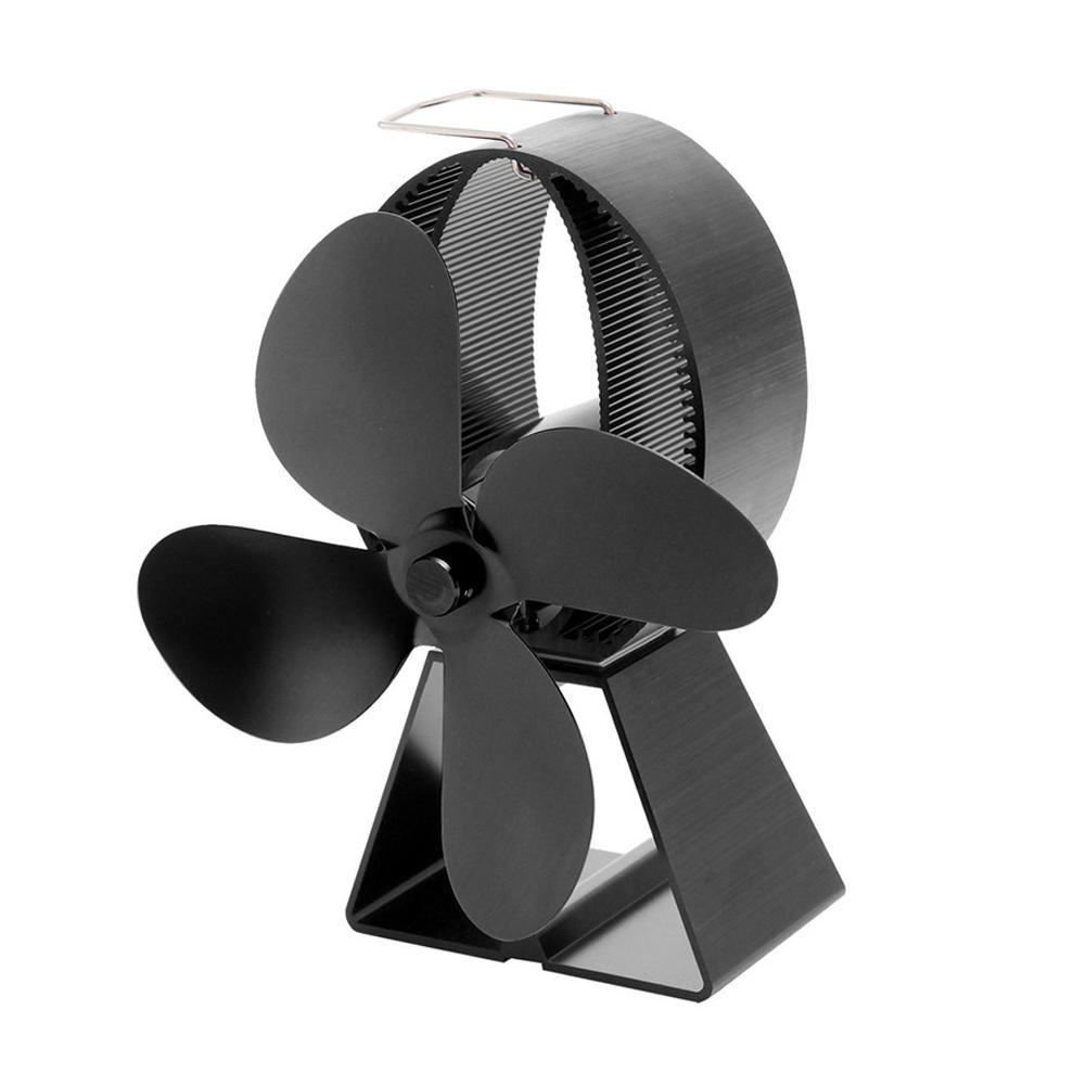 Mini Fireplace Stove Fan Home Efficient Heat Powered Wood Burner Eco Fan For Wooden/Log Burner/Fire: Default Title