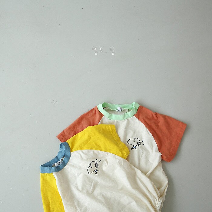 Summer Baby Bodysuits Short Sleeve Casual Baby Clothing Cartoon Print Infant Boys Jumpsuits Baby Girl Clothes