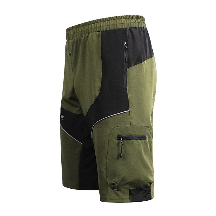 Mænd plus size bjergshorts cykelcykling åndbare vandtætte kort mountainbike løs sport udendørs cykelshorts