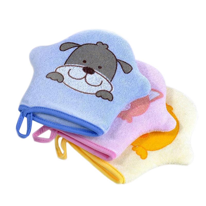 Brosse bain douche en coton Super doux | 3 couleurs, brosse bain douche, modelage d'animaux, éponge à frotter, boule de serviette pour bébés enfants