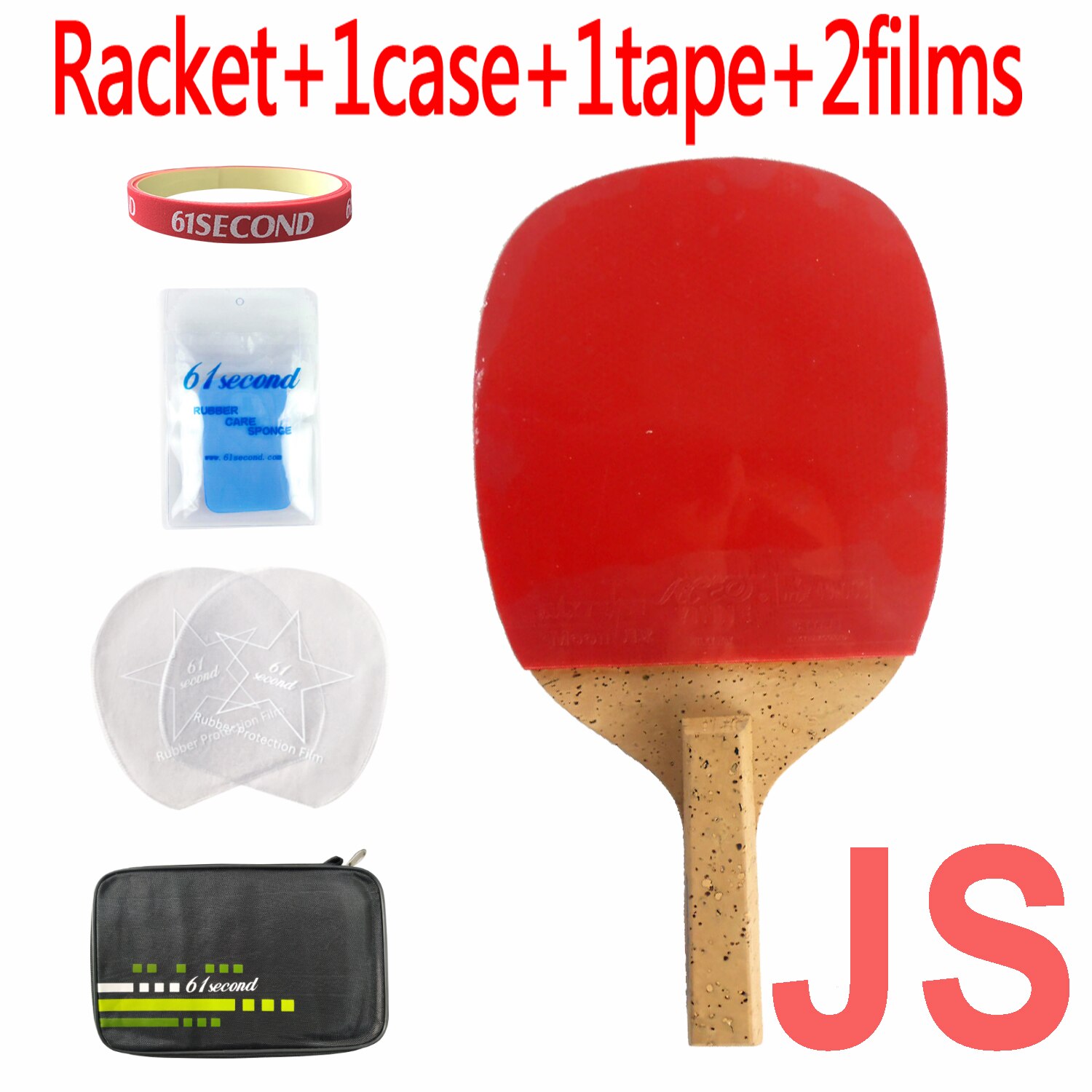 Pro Combo Racket Galaxy YINHE 988 with Galaxy YINHE Moon Max Tense Factory Tuned Rubber: JS with FM case