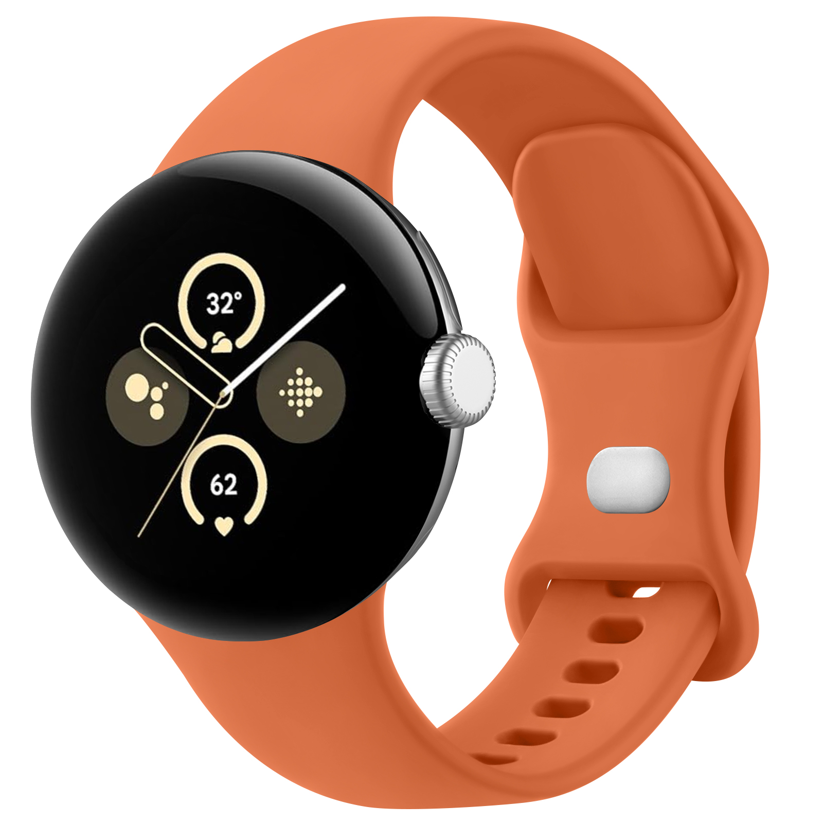 Silikonerem uden mellemrum til google pixel watch 2/1 armbånd correa smartwatch-tilbehør bælte til pixel watch 3 41mm sportrem