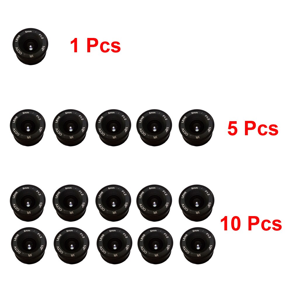 JIENUO-lente CCTV Cammera de 8mm CS para cámara de seguridad HD F1.2, formato de imagen 1/3, cámara de vigilancia HD, lente de 8mm
