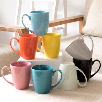 Tasse en céramique pour bureau, tasse à eau, verres à café, gobelets amusants, tasses à bonbons pour enfants, couleur fantaisie, noël