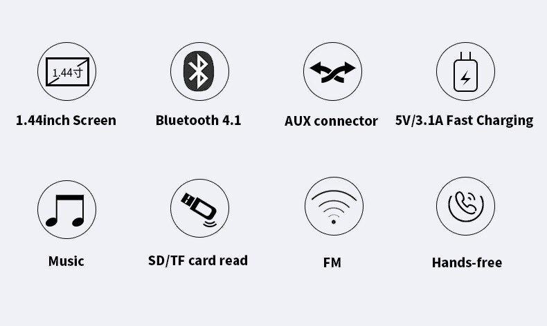 BT52 Bluetooth Hands-Free Car Kit MP3 Automotive MP3 Player Bluetooth Hands-Free Phone Fast Charge FM Transmitter Car MP3