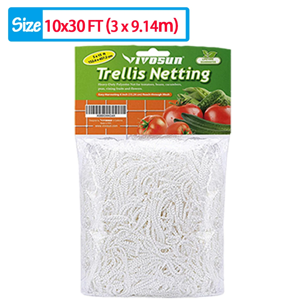 Garden Climbing Net Trellis Netting Heavy-Duty Plant Support Stand for Flowers Vegetable Vine Orchard Gardening Tools: Silver