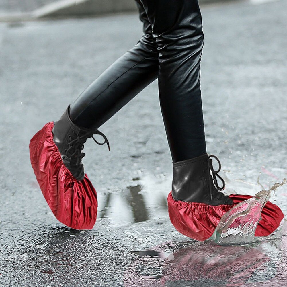 Couvre-pieds anti-poussière unisexe imperméable et réutilisable pour chaussures, couvre-chaussures antidérapants pour la maison et l'intérieur