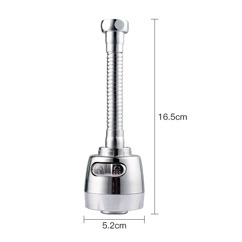 Aireador de grifo de cocina, difusor de filtro de agua ajustable de 2/3 grados, boquilla de ahorro de agua, conector alargado, 360 modos
