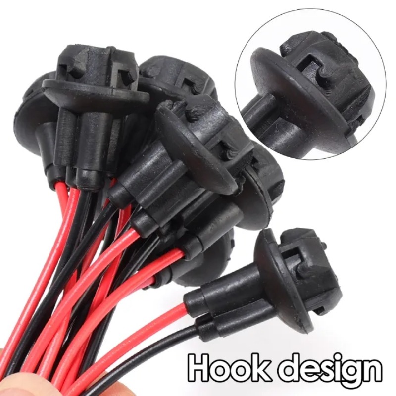 T10 W5W bombilla de cuña para coche, soporte de conector, extensión de lámpara LED, soporte de Base de bombilla, Base de cuña, enchufe de bombilla