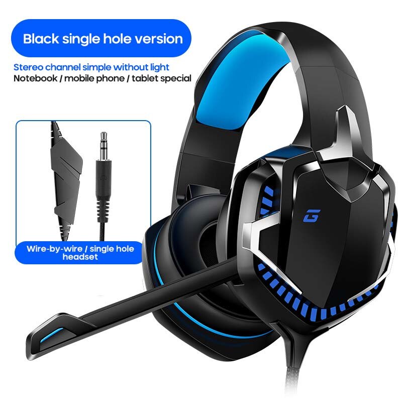 1pc Virtual 7.1 Surround Sound Headset Computer Game Wire-Controlled Headset USB Wired LED Luminous Headset Gaming Headset: 03