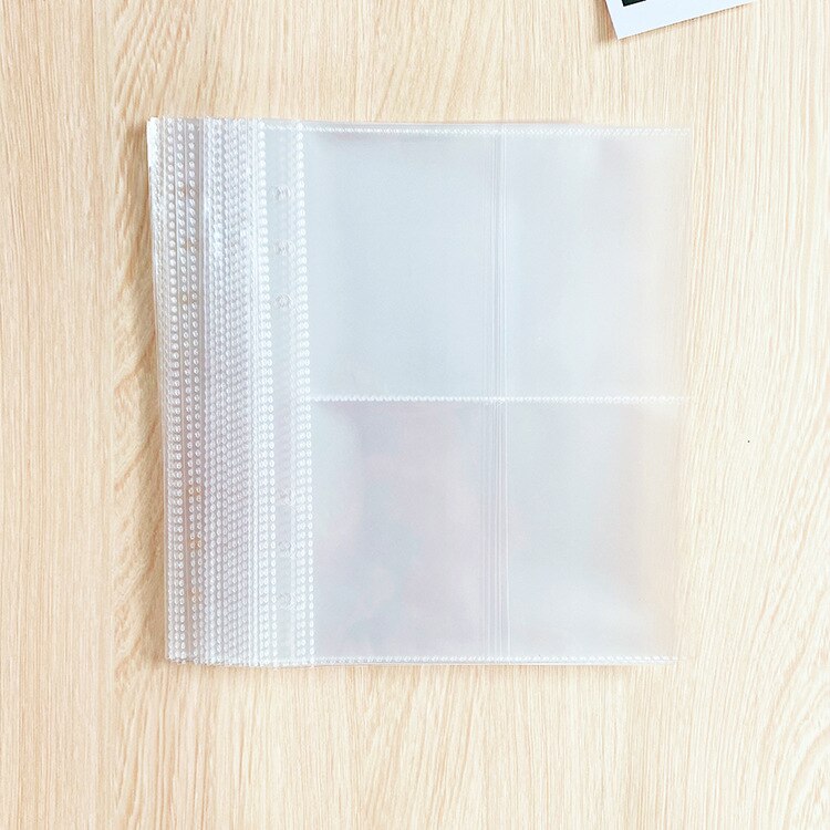 A5 A6 Binder Photocards Collect Book Postcards Organizer Journal Notebook With 10PCS Sleeves School Stationery: A5  10PCS
