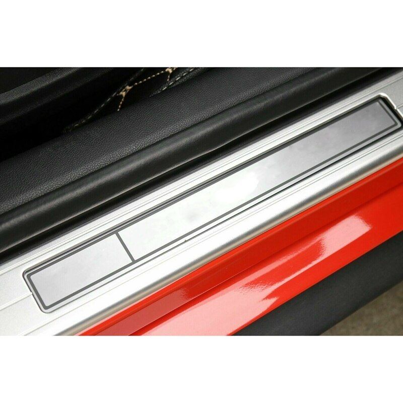 Car Aluminium Alloy Door Sill Protector Scuff Plate Entry Guard for Ford Mustang
