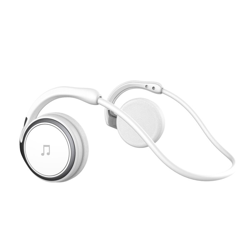 Openheart Sports Running Headphones Portable Wireless stereo Earphones with Mic Bluetooth 5.0 comfortable Headset 11 hours music: White