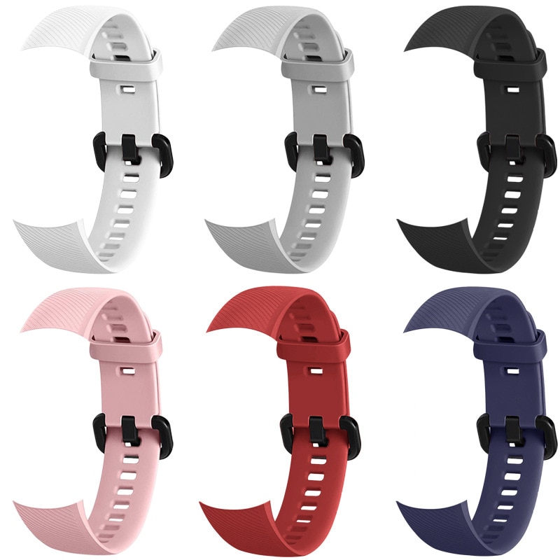 Til original huawei honor band 4 nfc smart watch armbånd silikone sport band til honor band 5 smart watch armbånd correa