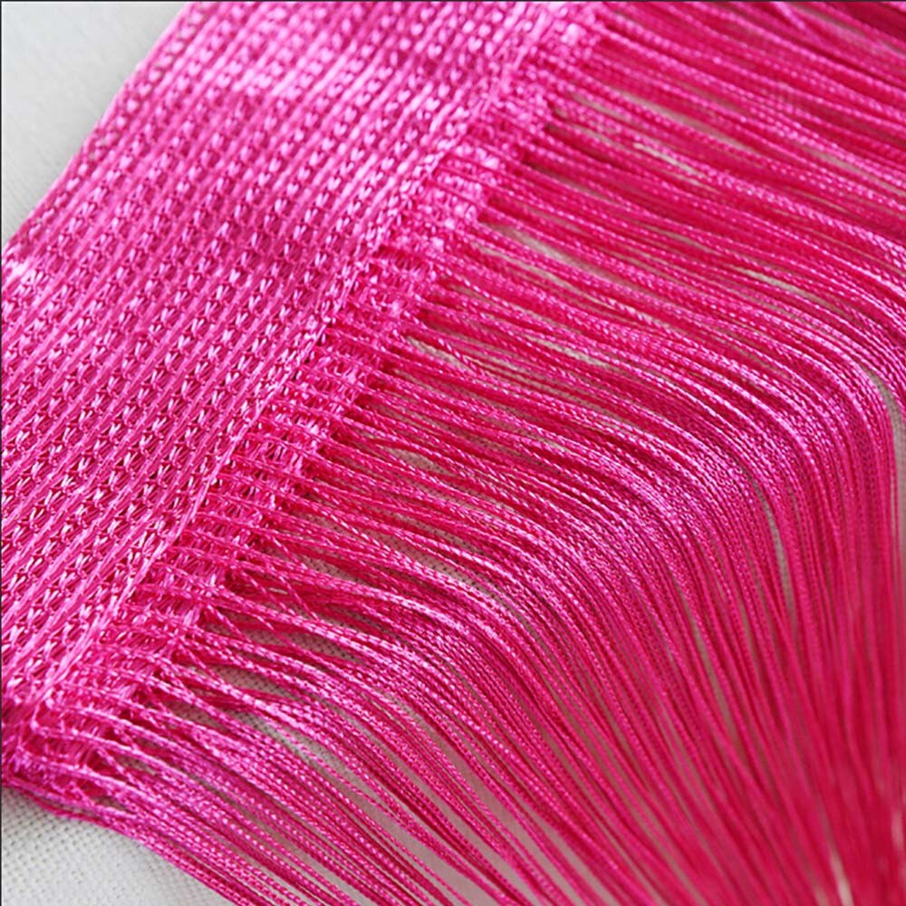 String Curtains Patio Net Fringe For Door Fly Screen Windows Divider Cut To Size Tulle Decoration Organza Voile Bedroom Line: I