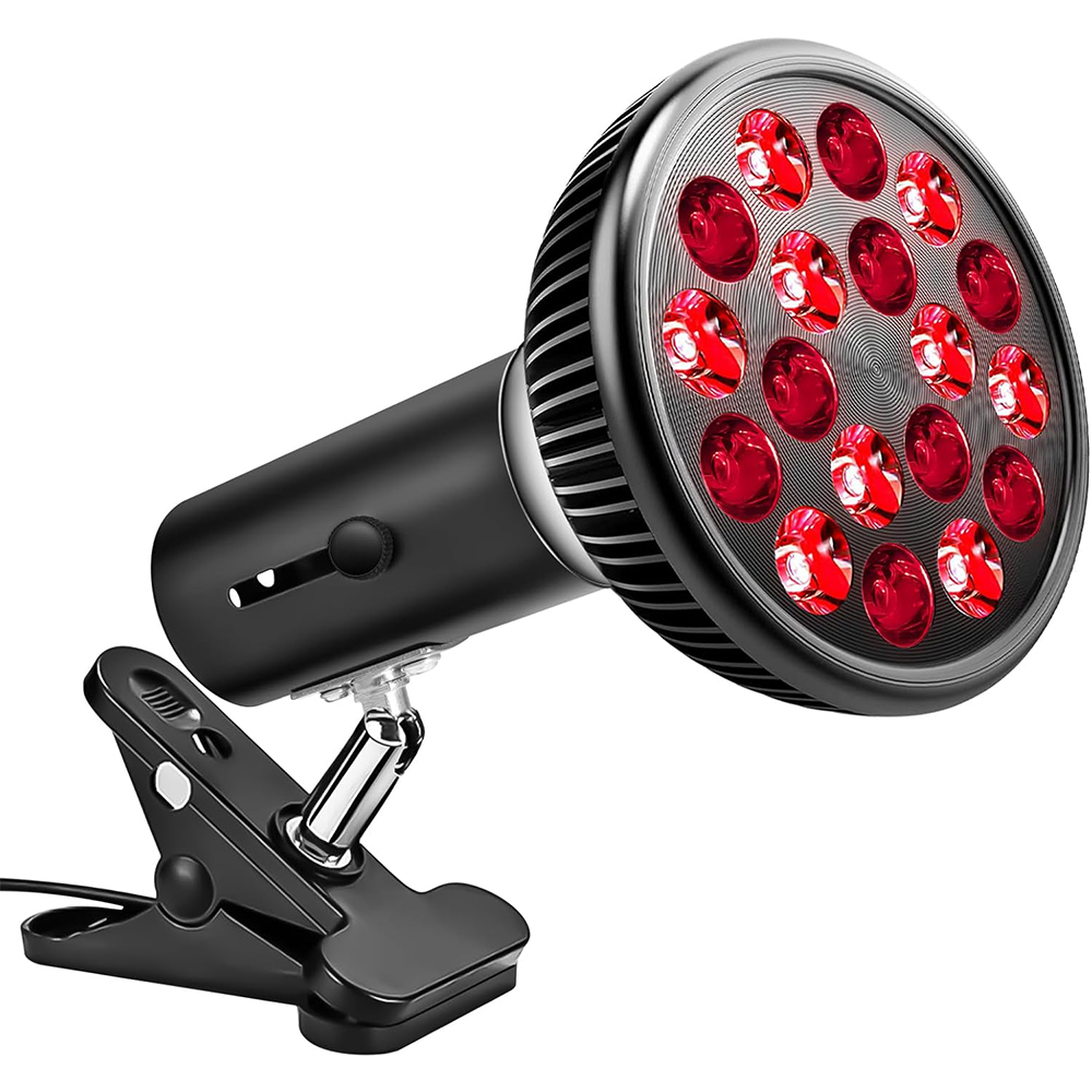 E26/E27 rot Glühbirne 660 nm 850 nm Rotlicht-Infrarot-Therapielampe Gerät 54 W: dunkel Grau