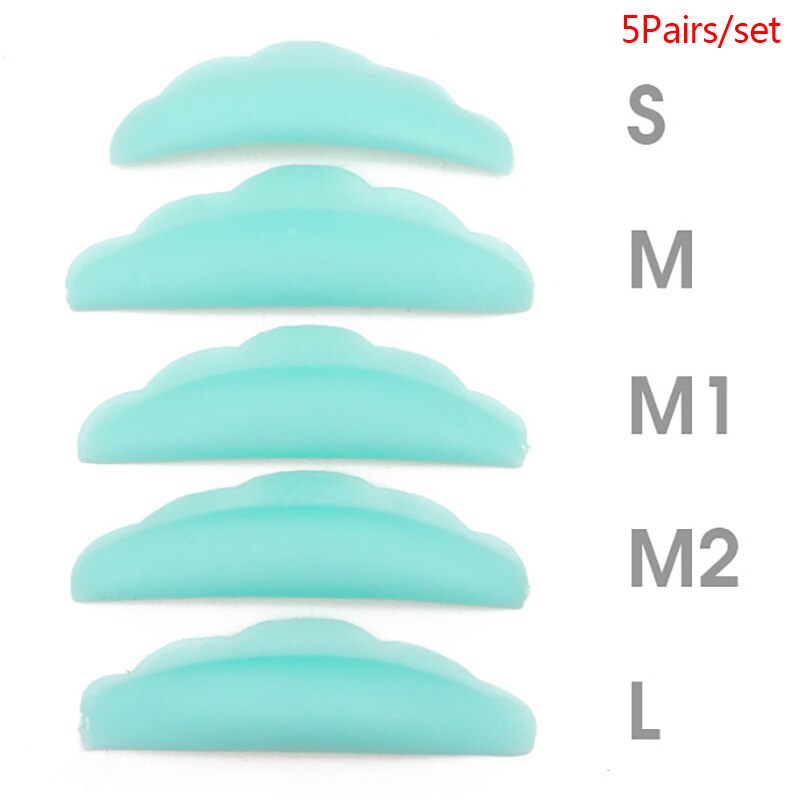 5 Pairs Eyelash Lifting Silicone Pads Set Eye Lash Extension Lift Perming Kit Tool Eyelash Lift Curlers Curl Shields Pads: 5pair