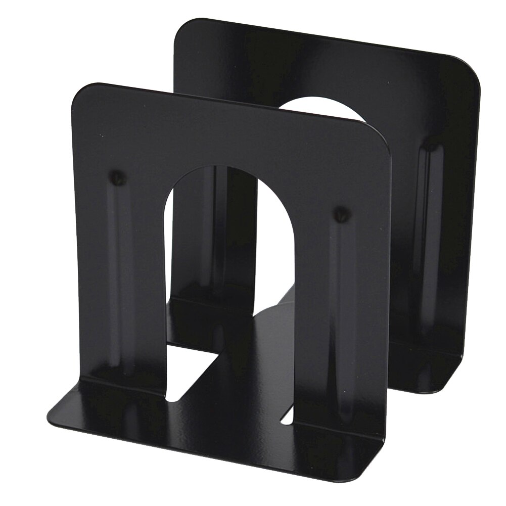 1 Pair Home Metal Stand Desk Organizer Universal Bookend Storage Library Study Room Support Decorations Stationery Non Skid