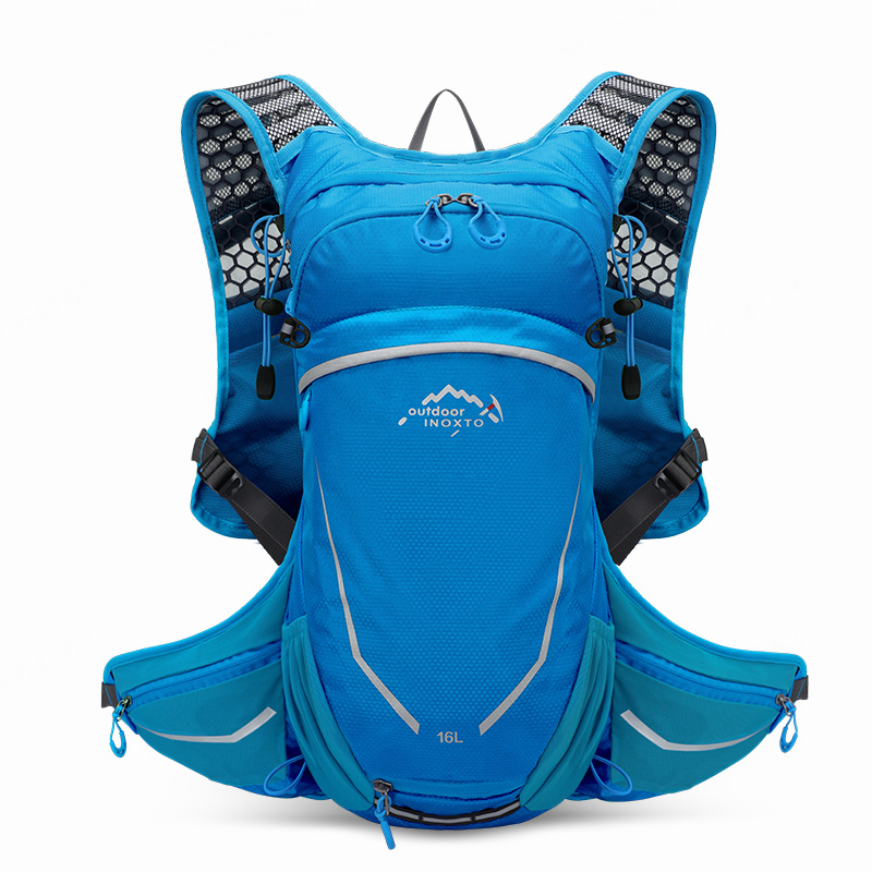 INOXTO-mochila de ciclismo impermeable para exteriores, bolsas de bicicleta de montaña, Maratón, deporte, Camping, senderismo, hidratación, 16L