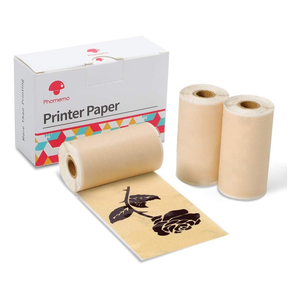 Phomemo-papier auto-adhésif, rouleau de papier the – Grandado