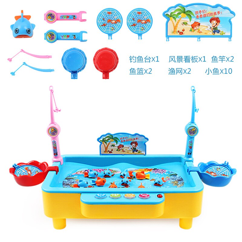 Kinderen Jongen Meisje Vissen Speelgoed Set Pak Magnetische Play Water Baby Speelgoed Vis Vierkante Voor Kids